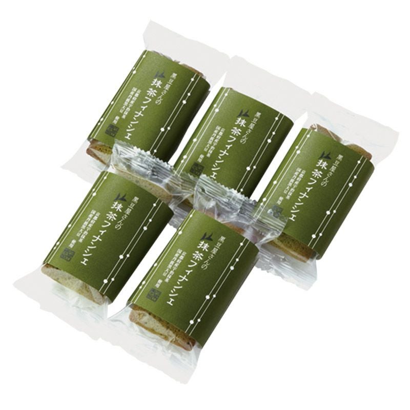 黒豆屋さんの抹茶フィナンシェ5個入りのパッケージ