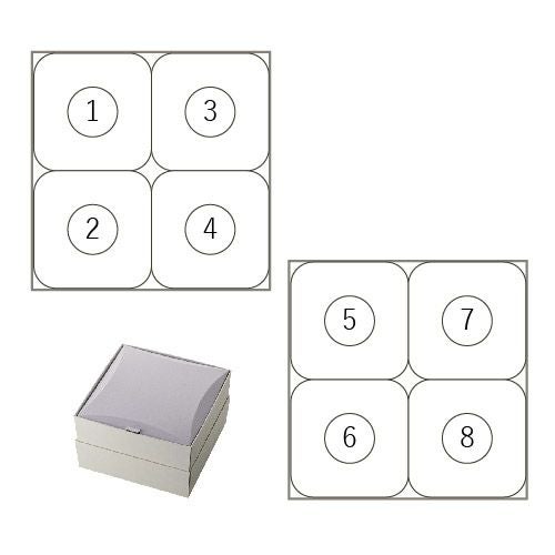 豆とりどり４個入２段　詰合せ方